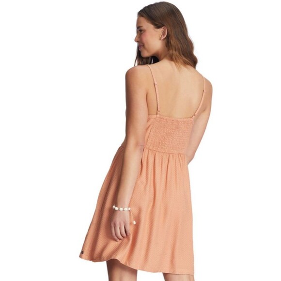 Roxy Women's SMALL Golden Lights Strappy Dress Summer beach - Picture 2 of 9